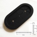 silicone rubber rectangle grommet, oblong shape grommet,oval rubber grommet,cable grommet,computer case grommet
