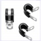 rubber clamp/rubber lined pipe clamp/pipe clamp with rubber/rubber hose clamp/hanging clamp with rubber/rubber hose clamp