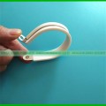 China white rubber clamp,cushion clamp,heavy duty clamp,white rubber clip,hose clamp,p clamp